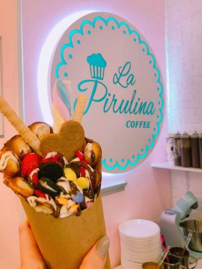 La Pirulina es una cafetería en Porvera en Jerez donde degustar ricos gofres y crepes