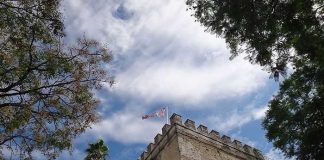 La torre del Homenaje se encuentra en el Alcázar de Jerez.